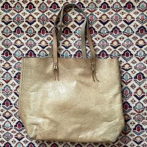 Madewell Transfer Leather Tote with Tassle Style Handles